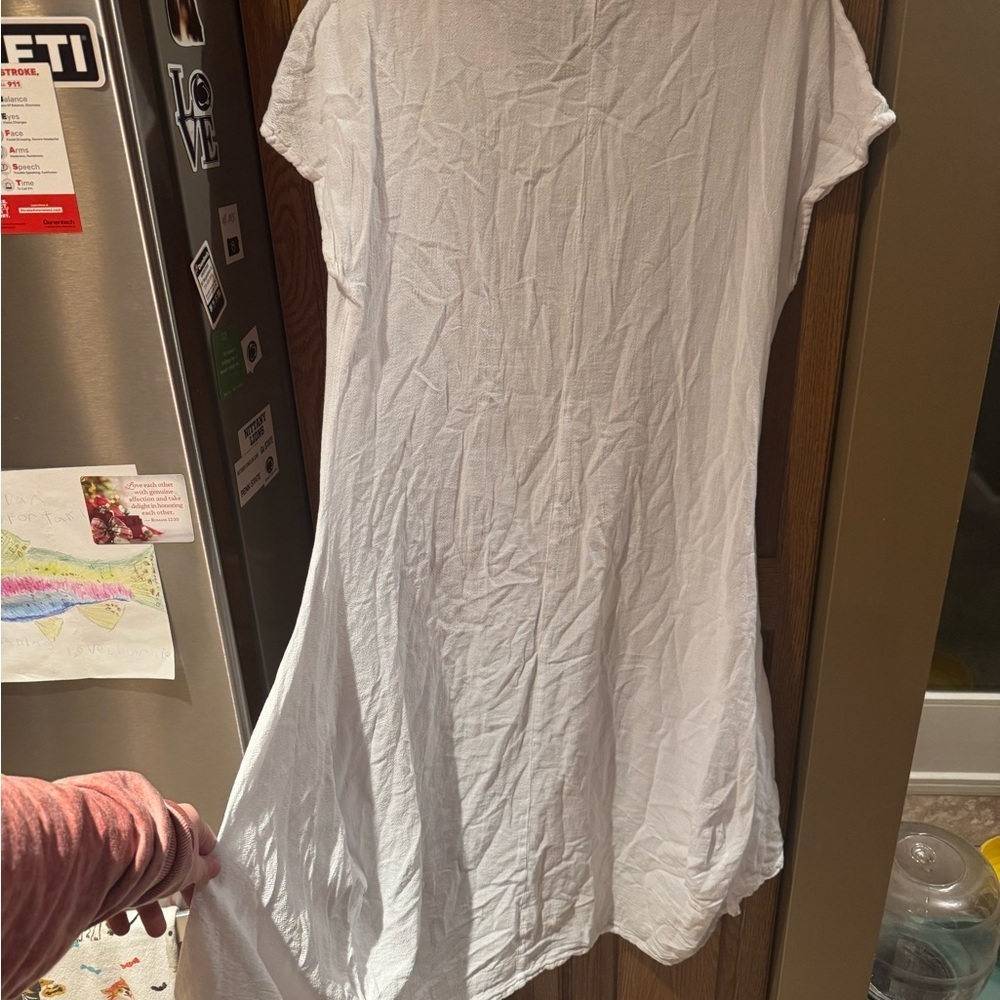Oh My Gauze! Classic White Midi Dress, 100% cotton - Picture 4 of 6